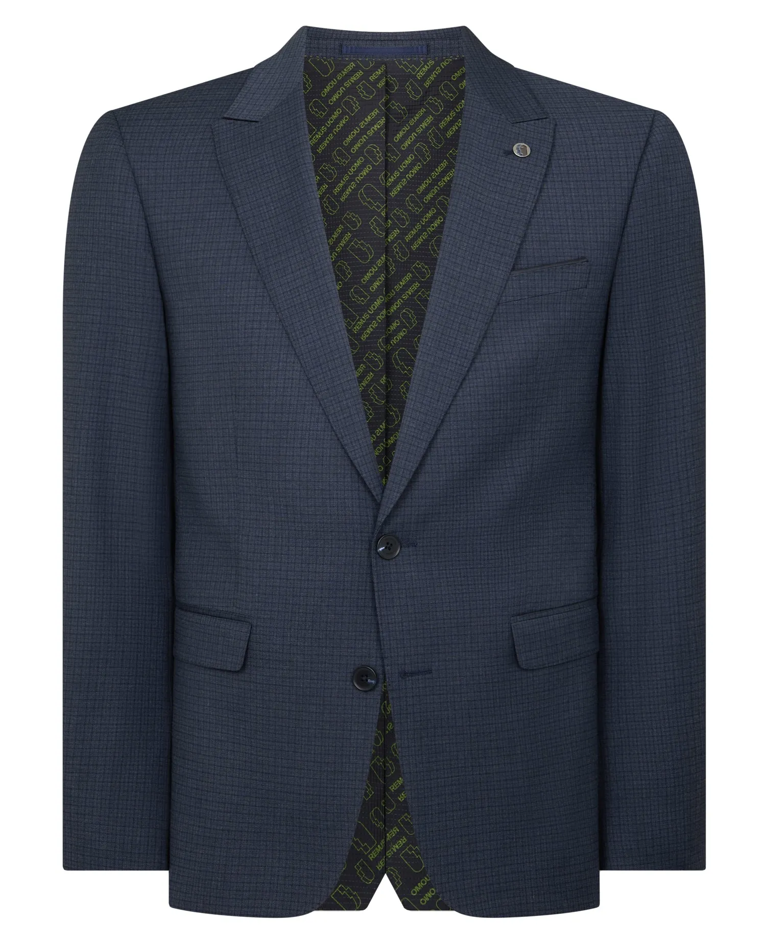 Slim Fit Checked Stretch Suit Jacket