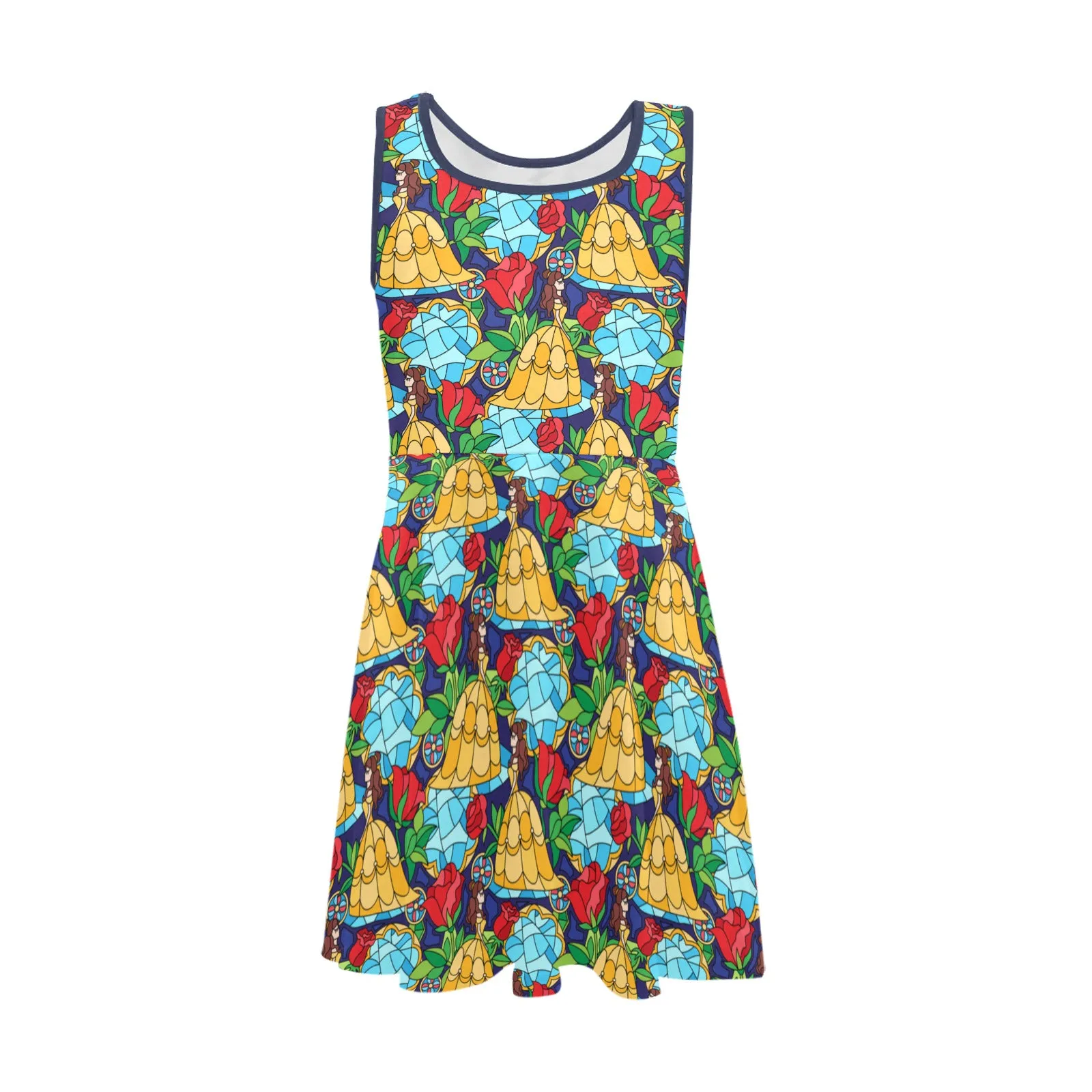 Stained Glass Girl's Sleeveless Sundress