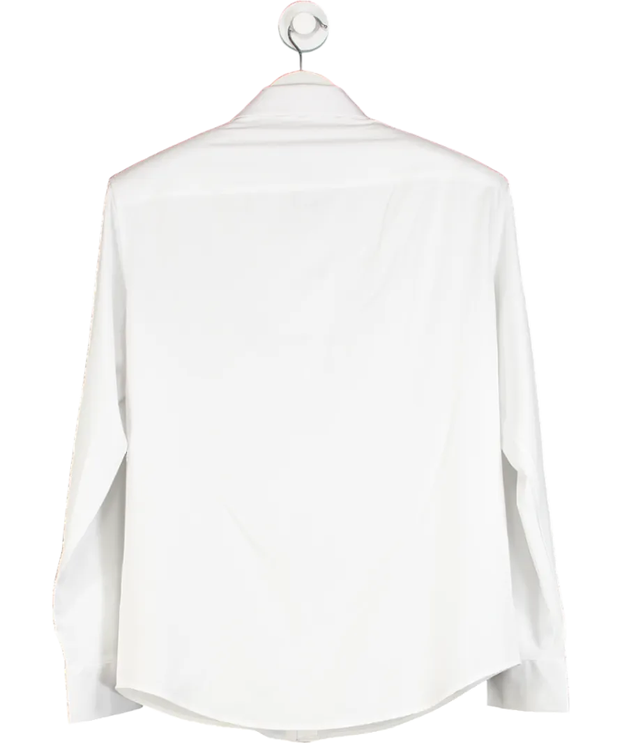 The Dolls House White Shoulder Pads Shirt UK S