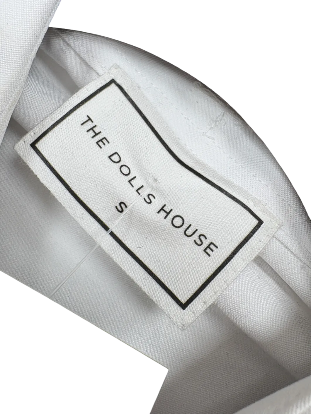 The Dolls House White Shoulder Pads Shirt UK S