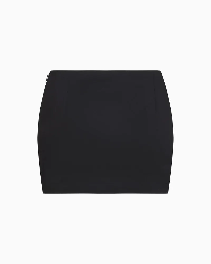Toleet Women's Street Style Sexy Hot Girl Kylie Double Zipper Slim-Fit Short Long-Sleeved Shirt Hip Skirt Suit
