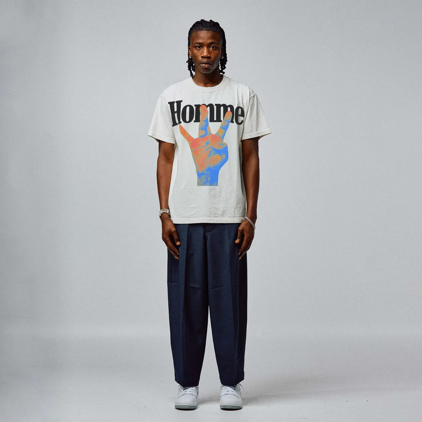 Twisted Fingers Tee Cream with Infrared