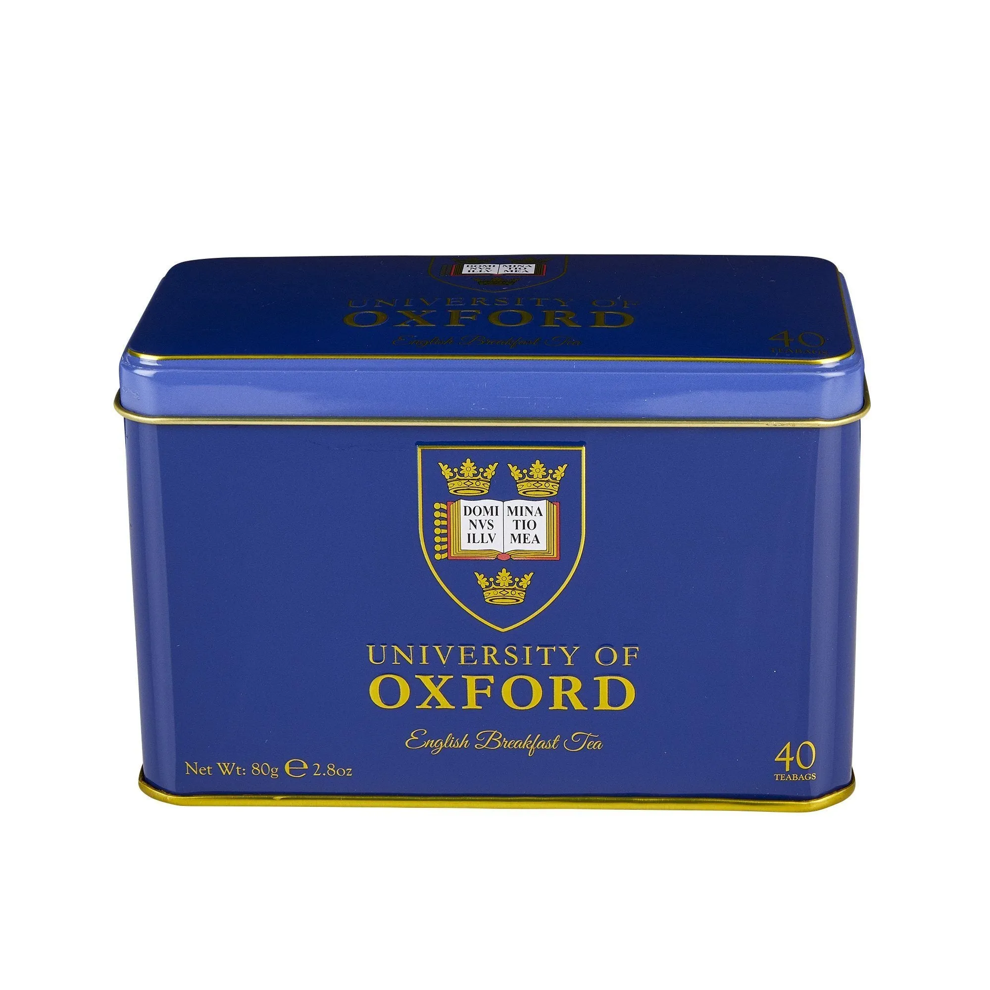 University of Oxford Tea Tin with 40 English Breakfast Teabags