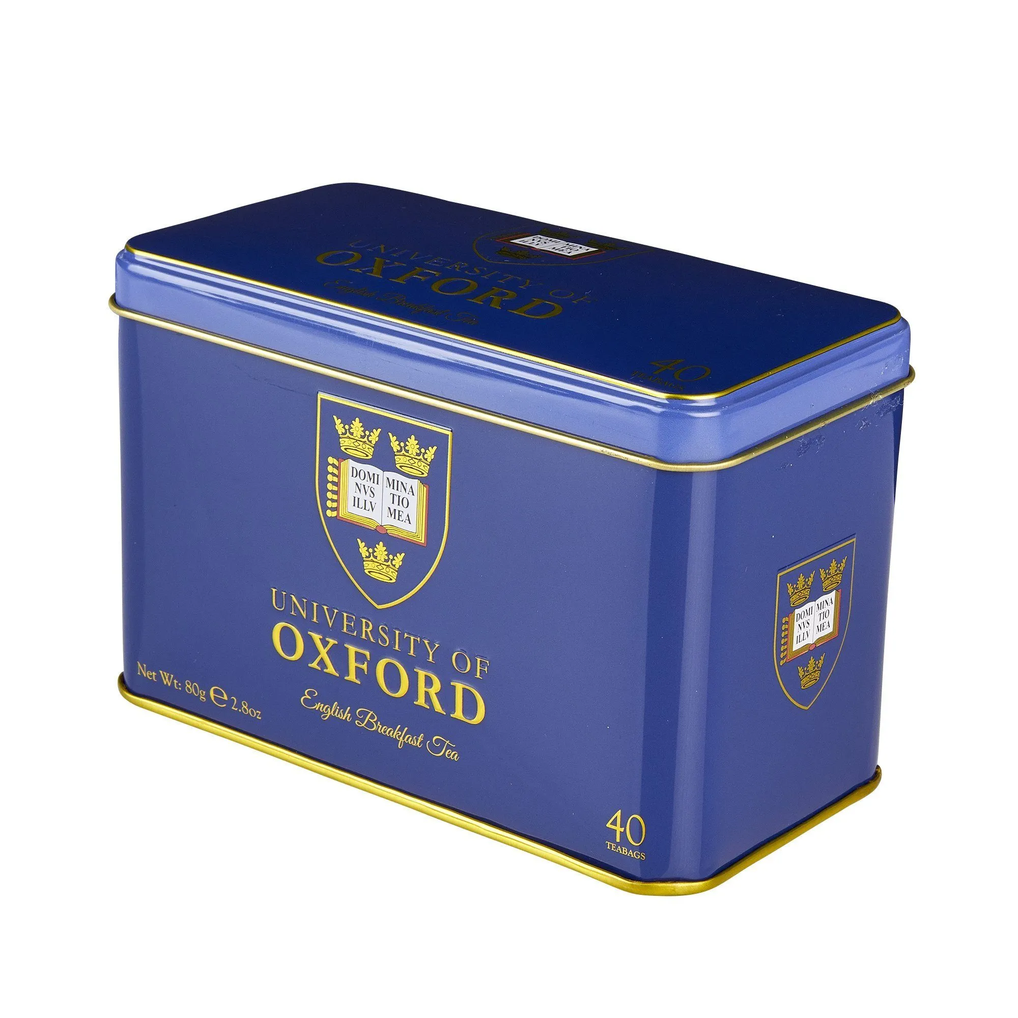 University of Oxford Tea Tin with 40 English Breakfast Teabags