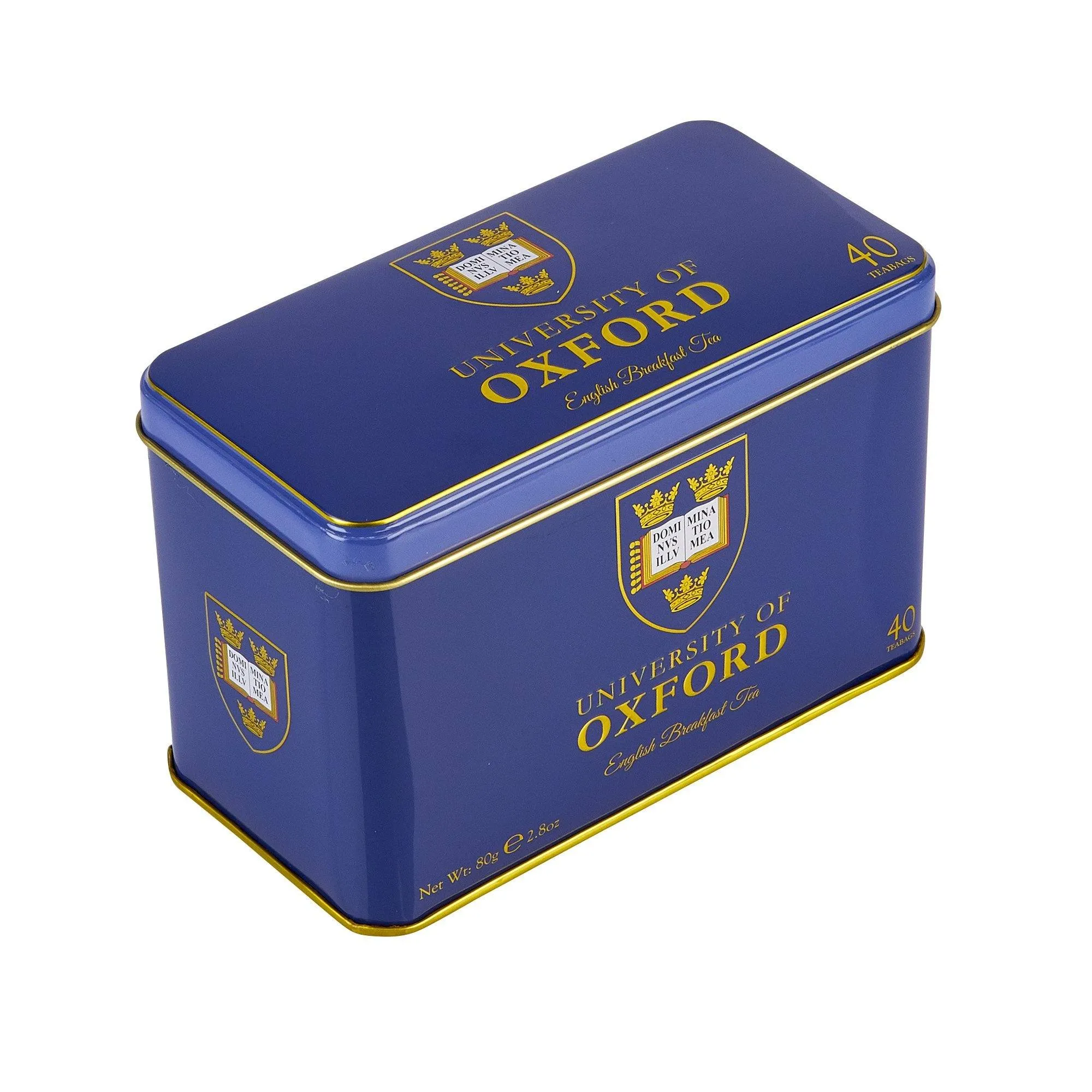 University of Oxford Tea Tin with 40 English Breakfast Teabags