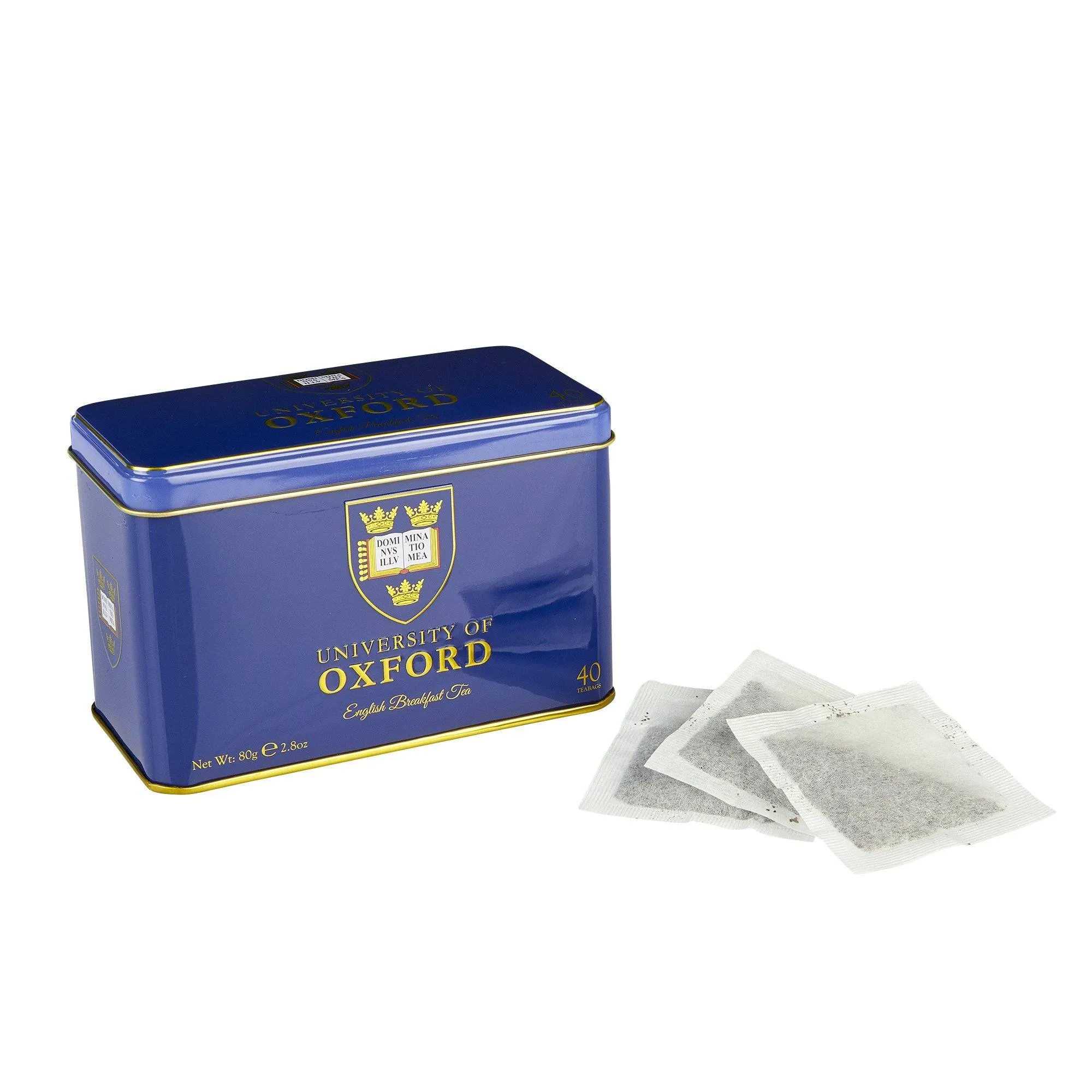 University of Oxford Tea Tin with 40 English Breakfast Teabags