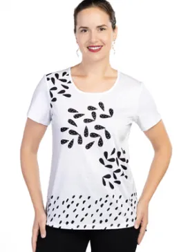 Variations- Balck & White Sparkle T-Shirt