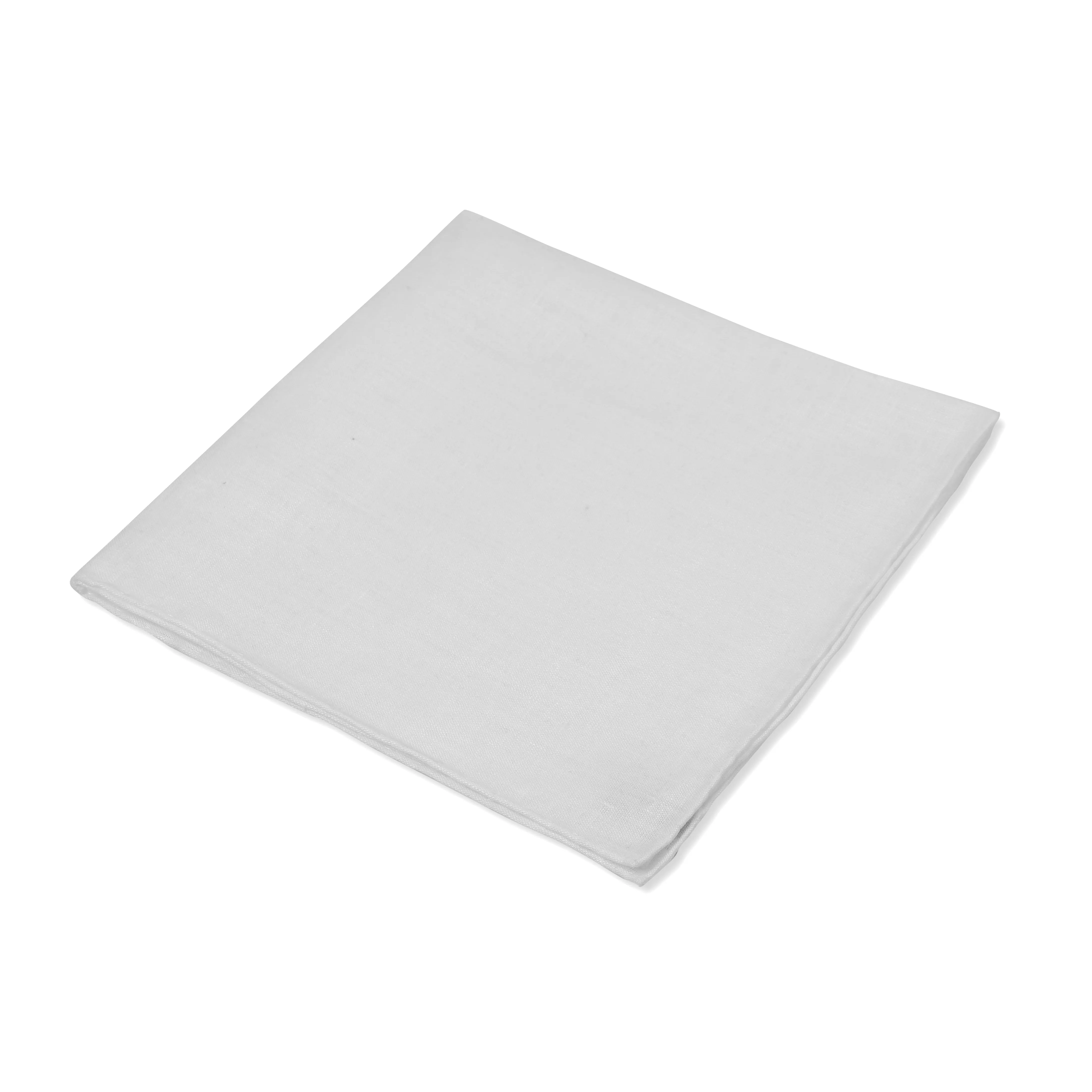 White Linen Pocket Square