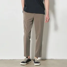 Wiaofellas  -  Business Summer Trousers Men's Loose Straight Ankle Length Pants Vertical Korean Men's Thin Khaki Casual Suit Pants 2Y8755