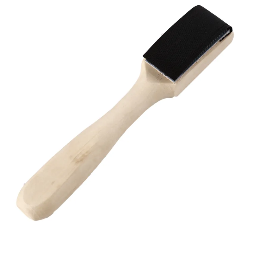 Ballroom Dance Shoe Brush with Durable Wood Handle for Suede Soles