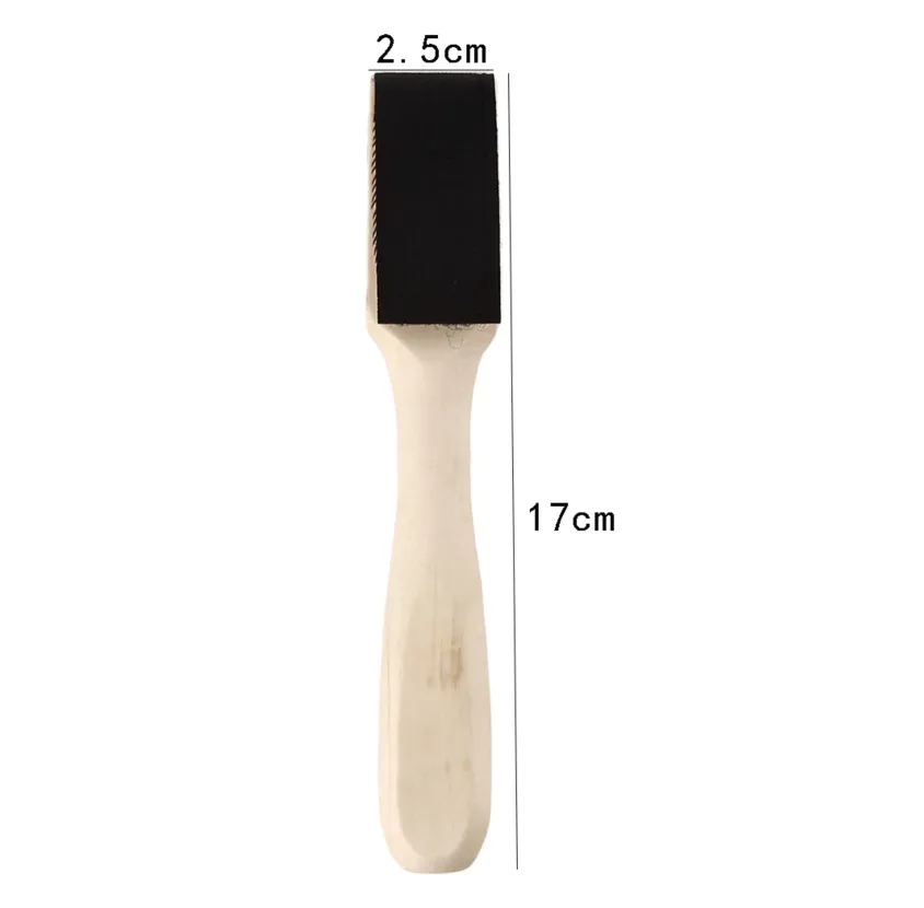 Ballroom Dance Shoe Brush with Durable Wood Handle for Suede Soles