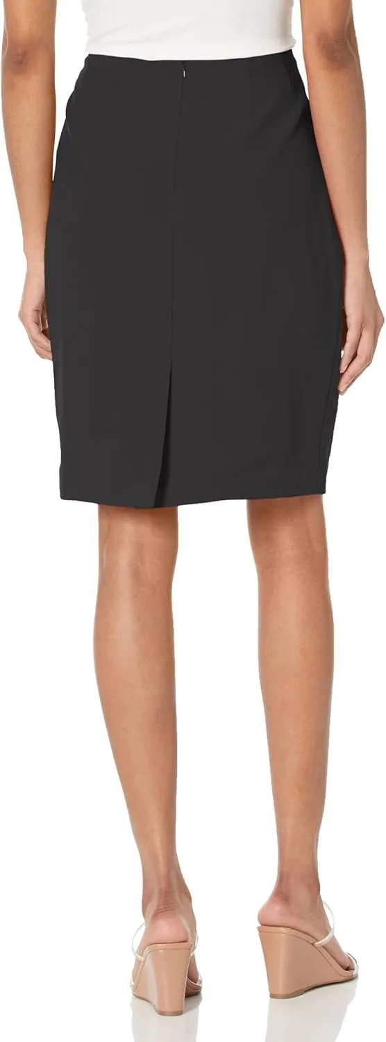 Women's Collarless 2 Button Jacket & Slim Skirt