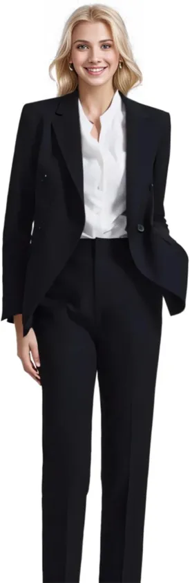 Women's Suiting Pant Suits for Women Business Professional Outfits Double Breasted Womens Prom Suit 2 Piece Set